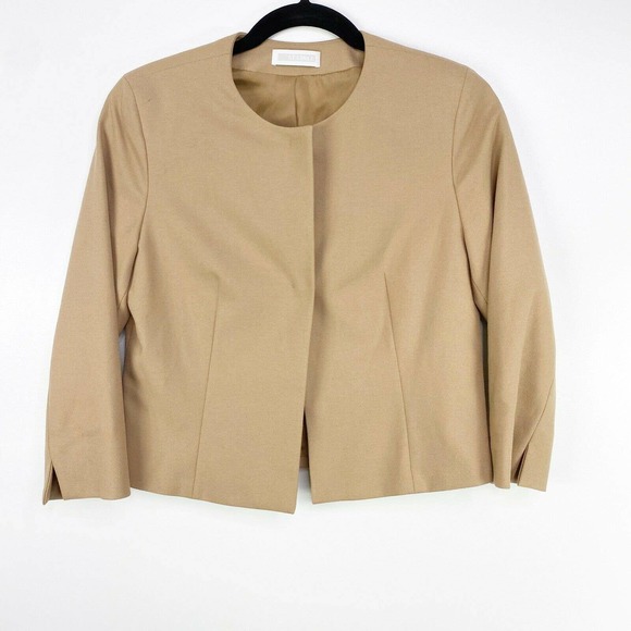 St. Emile | Jackets & Coats | St Emile Blazer Camel Collarless Crop ...